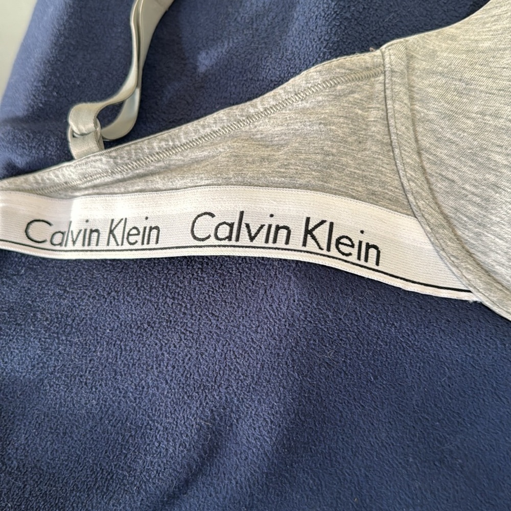 Calvin Klein T-shirt bra size 36C gray cotton - Picture 3 of 5